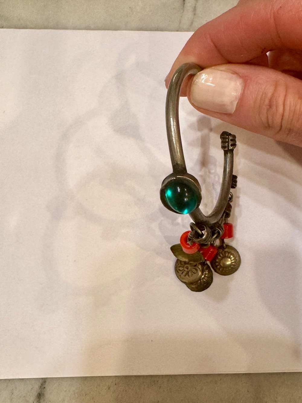 Vintage Moroccan Silver Ear Cuff - Picture 2 of 2